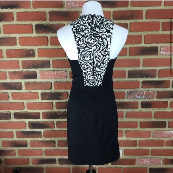 French Connection Black Dress Sz 2 Little Black Dress Racerback Dress - Picture 4 of 7
